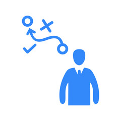 Business strategy, planning icon