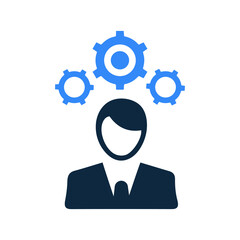 Work burdon icon / Business specialist