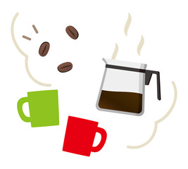 コーヒーとマグ