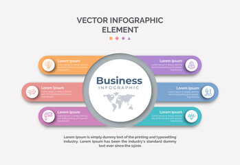Fototapeta premium modern design template for infographics