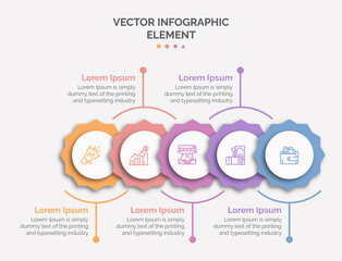 vector illustration of a infographic