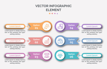 Fototapeta premium modern design template for infographics