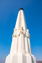 Griffith Observatory monuments in Los Angeles California