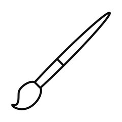 paint brush line style icon vector design
