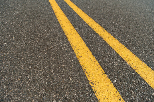 Highway Double Yellow lines