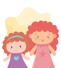 kids toys object amusing cartoon little cute dolls
