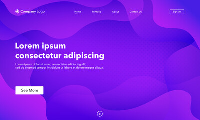 Abstract background website Landing Page. Template for websites, or apps. Modern design. Abstract vector style.