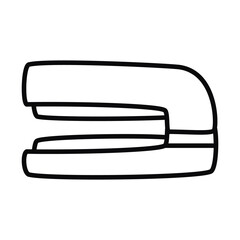 stapler tool icon, line style