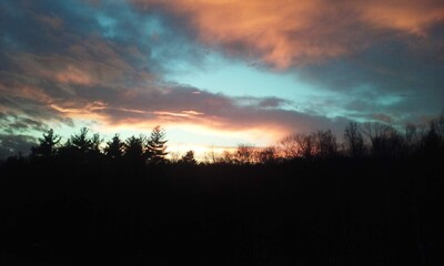 Fototapeta premium sunset in the mountains