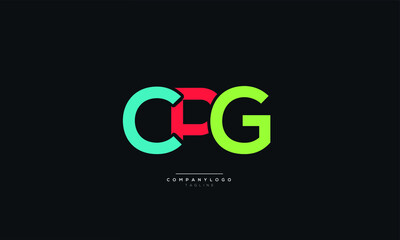 CPG Letter Business Logo Design Alphabet Icon Vector Symbol