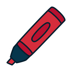 highlighter pen icon, fill and line style