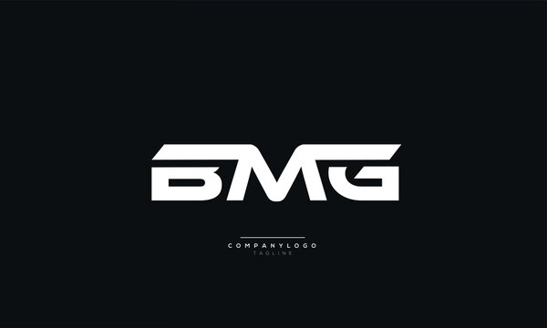 BMG Letter Business Logo Design Alphabet Icon Vector Symbol