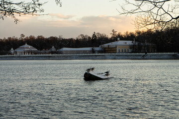 boat on the lake