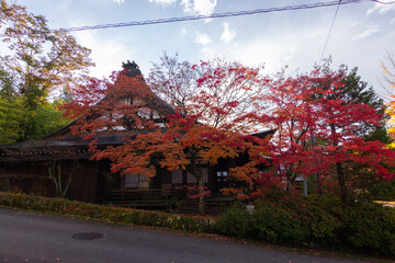Temples of Teramachi in higashiyama walking route in Takayama