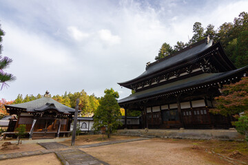 Fototapeta premium Temples of Teramachi in higashiyama walking route in Takayama