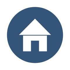 house shape icon, block style