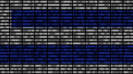 Uruguay Flag in Digital Binary Numbers cyber style matrix - Powered by Adobe