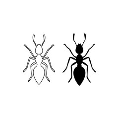 Ant Icon Logo Vector Symbol EPS 10