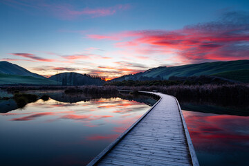 Sunrise in Peka Peka regional park, Hawke's Bay, New Zealand