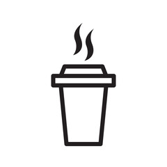 Coffee cup icon vector illustration.