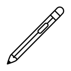 Pencil line style icon vector design