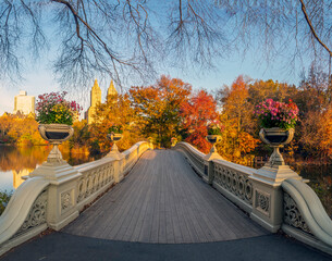 Bow bridge in late autumn