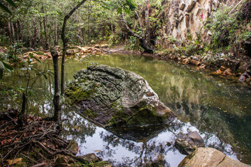 mangrove waterfall in tiradentes, minas gerais