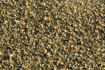 Texture of osean beach pebble stones.