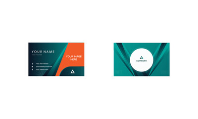 Business card design template vector graphic resources