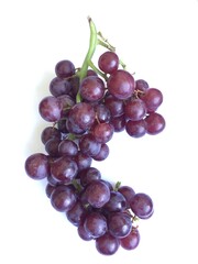 bunch of grapes isolated on white background