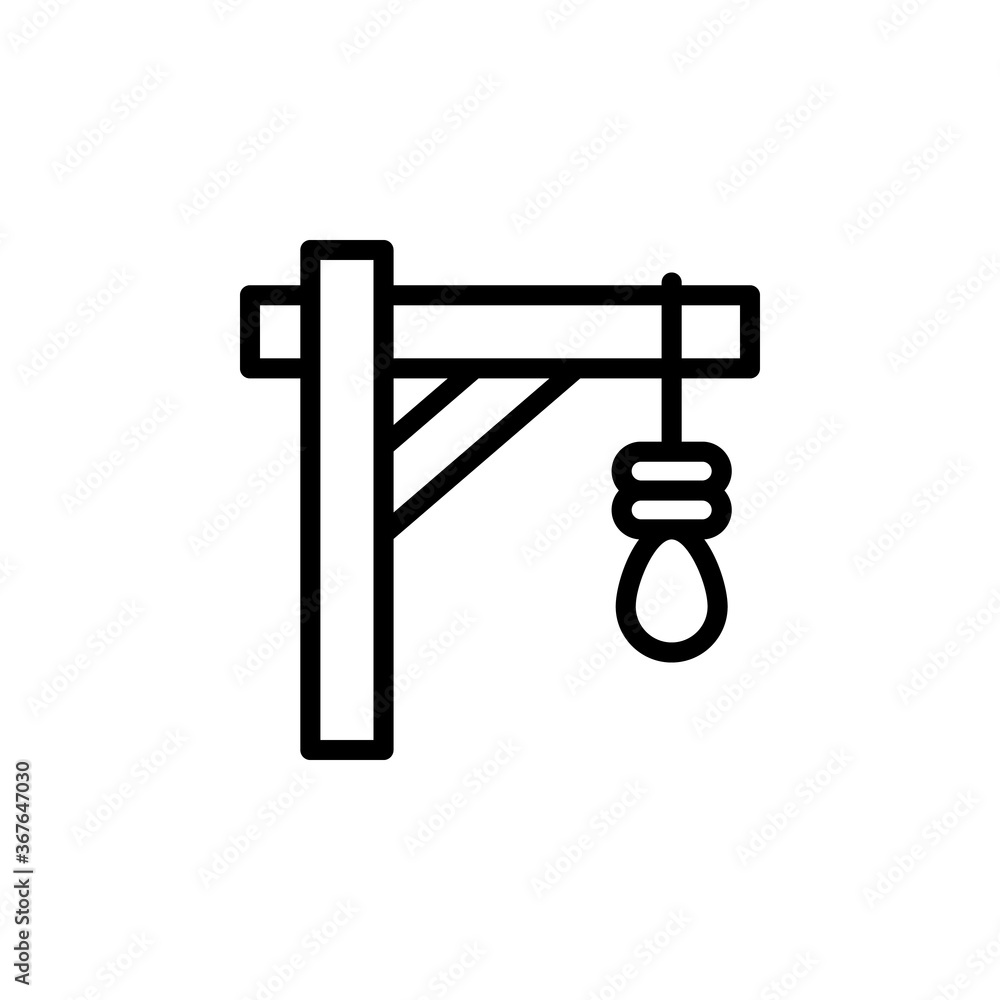 Poster rope icon. simple line, outline vector elements of pirate icons for ui and ux, website or mobile app