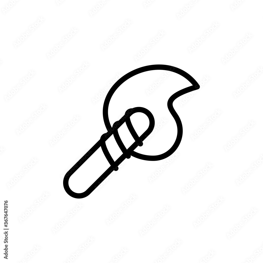 Poster fire icon. simple line, outline vector elements of pirate icons for ui and ux, website or mobile app