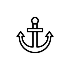 Anchor icon. Simple line, outline vector elements of pirate icons for ui and ux, website or mobile application
