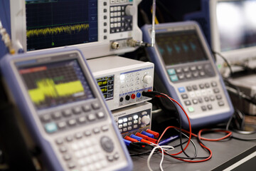 radio laboratory with electronic digital equipment