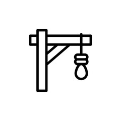 Rope icon. Simple line, outline vector elements of pirate icons for ui and ux, website or mobile application
