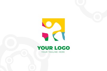 Colorful Isolated Community Logo Template