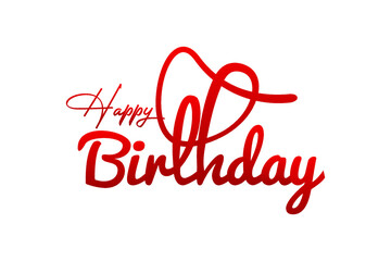 Happy birthday typography vector illustration. Birthday greeting card design. 