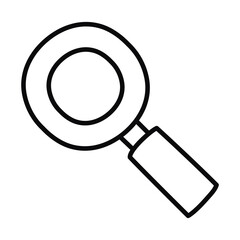 magnifying glass icon, line style