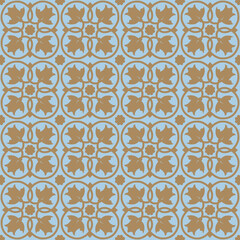 Round ornamental pattern seamless repeat background