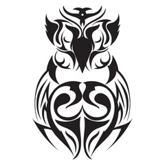 Fototapeta premium owl tattoo design