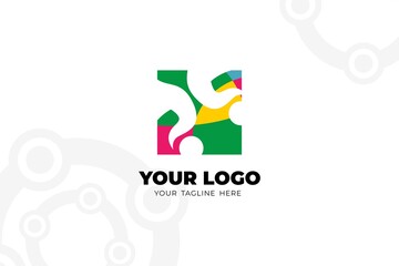Colorful Isolated Community Logo Template