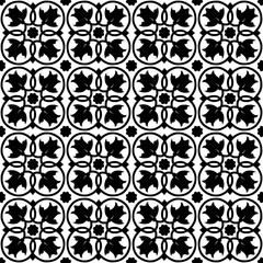 Obraz premium Round ornamental pattern seamless repeat background