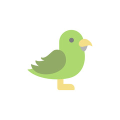 Parrot, bird icon. Simple color vector elements of pirate icons for ui and ux, website or mobile application