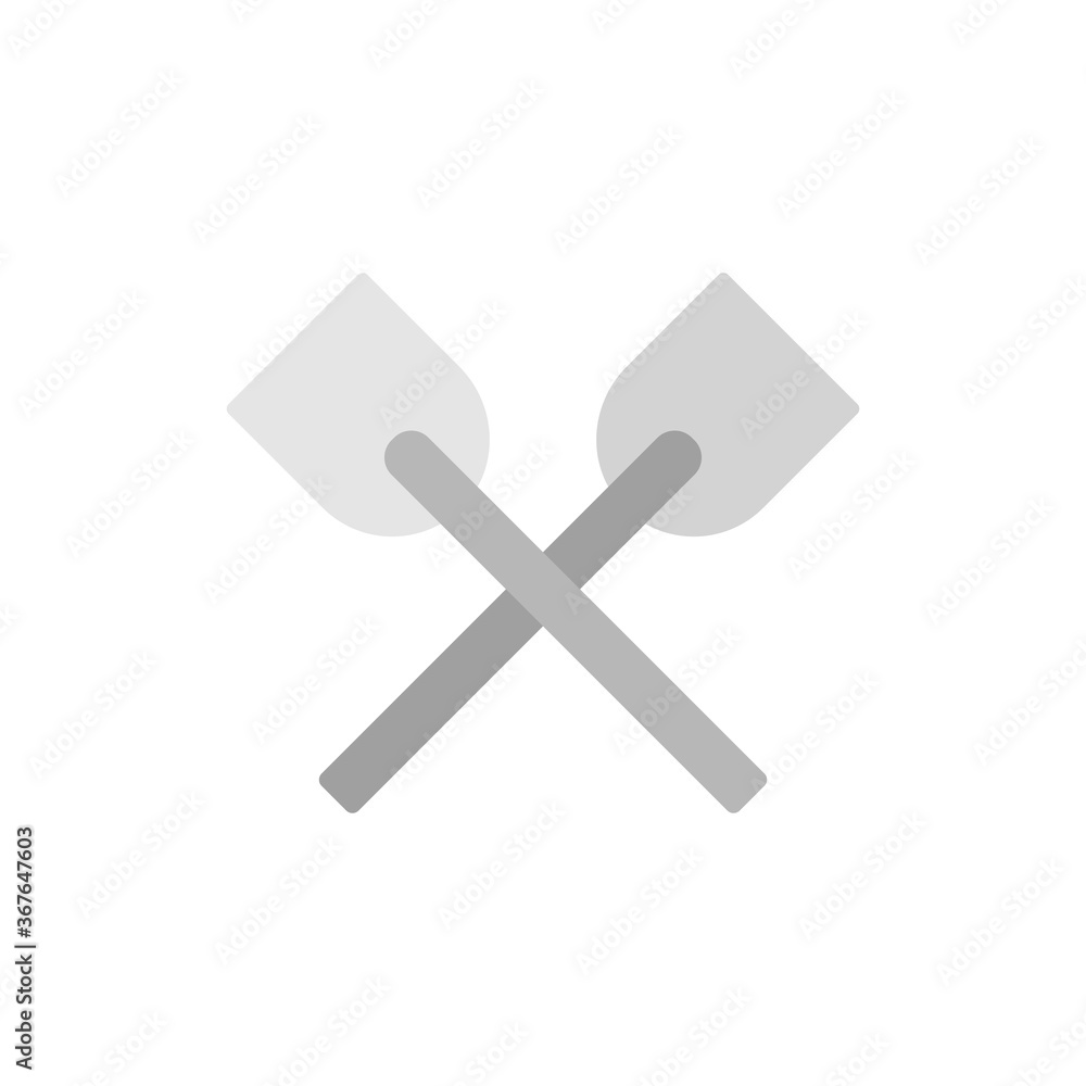 Poster spades icon. simple color vector elements of pirate icons for ui and ux, website or mobile applicati