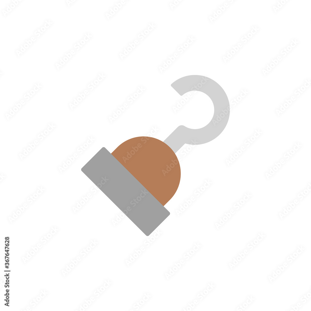 Poster hand icon. simple color vector elements of pirate icons for ui and ux, website or mobile application