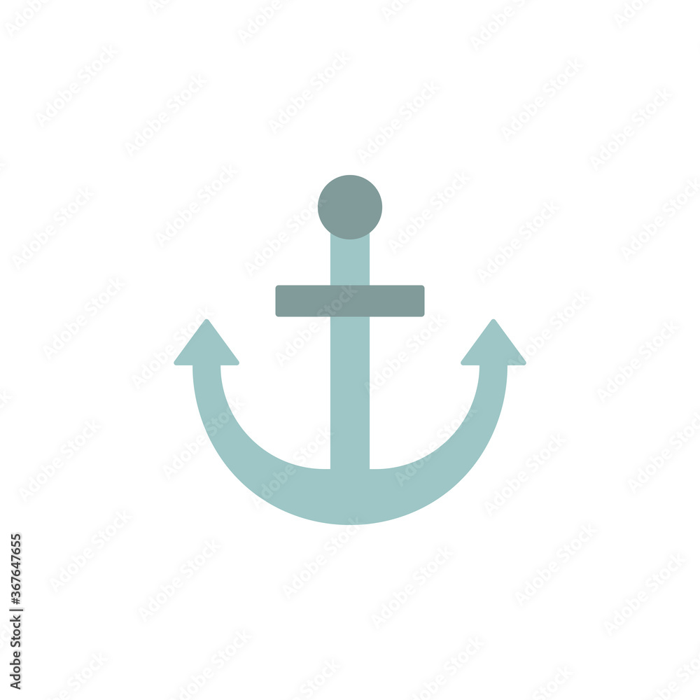 Poster anchor icon. simple color vector elements of pirate icons for ui and ux, website or mobile applicati