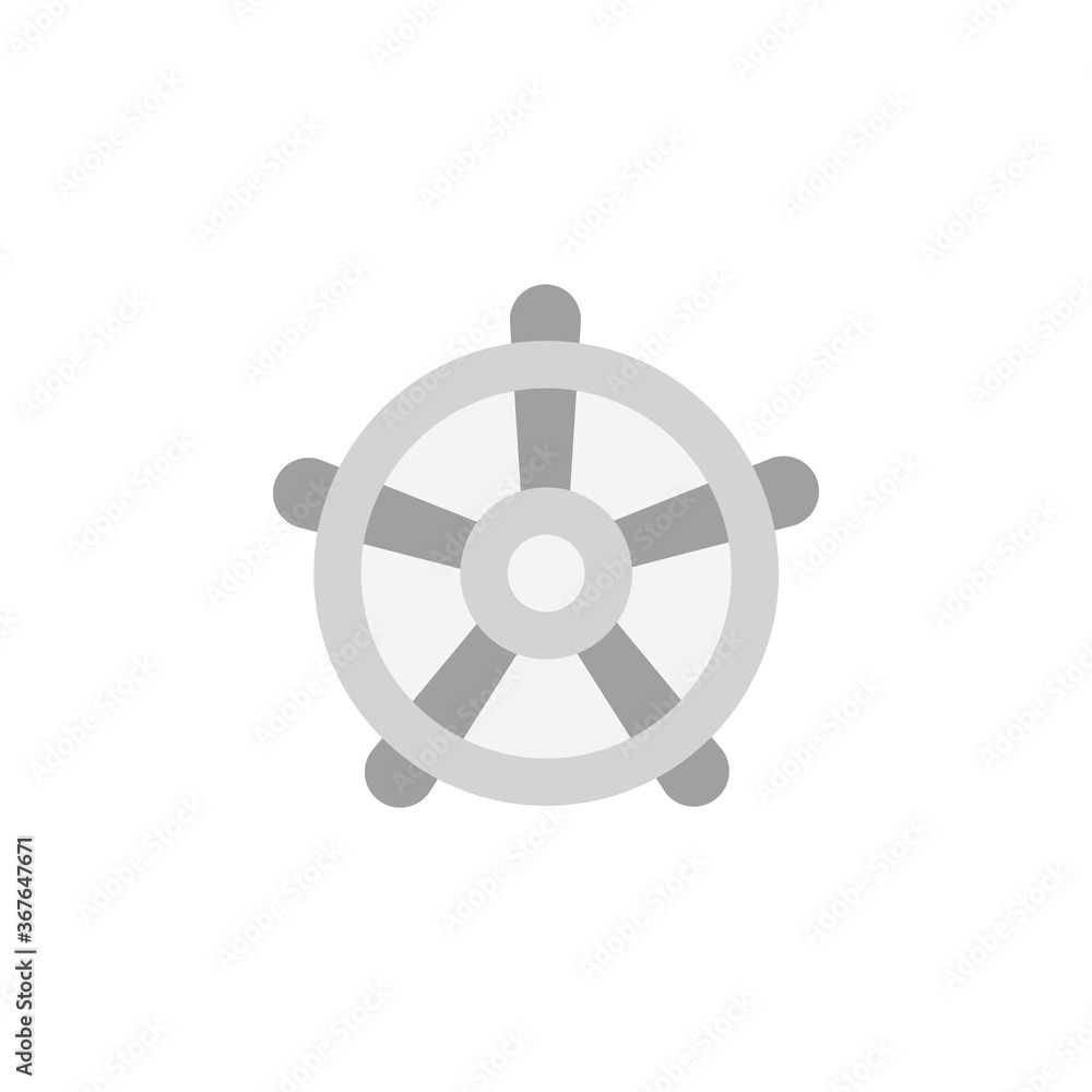 Poster wheel icon. simple color vector elements of pirate icons for ui and ux, website or mobile applicatio