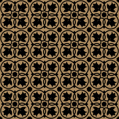 Round ornamental pattern seamless repeat background