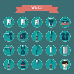 dental icon collection