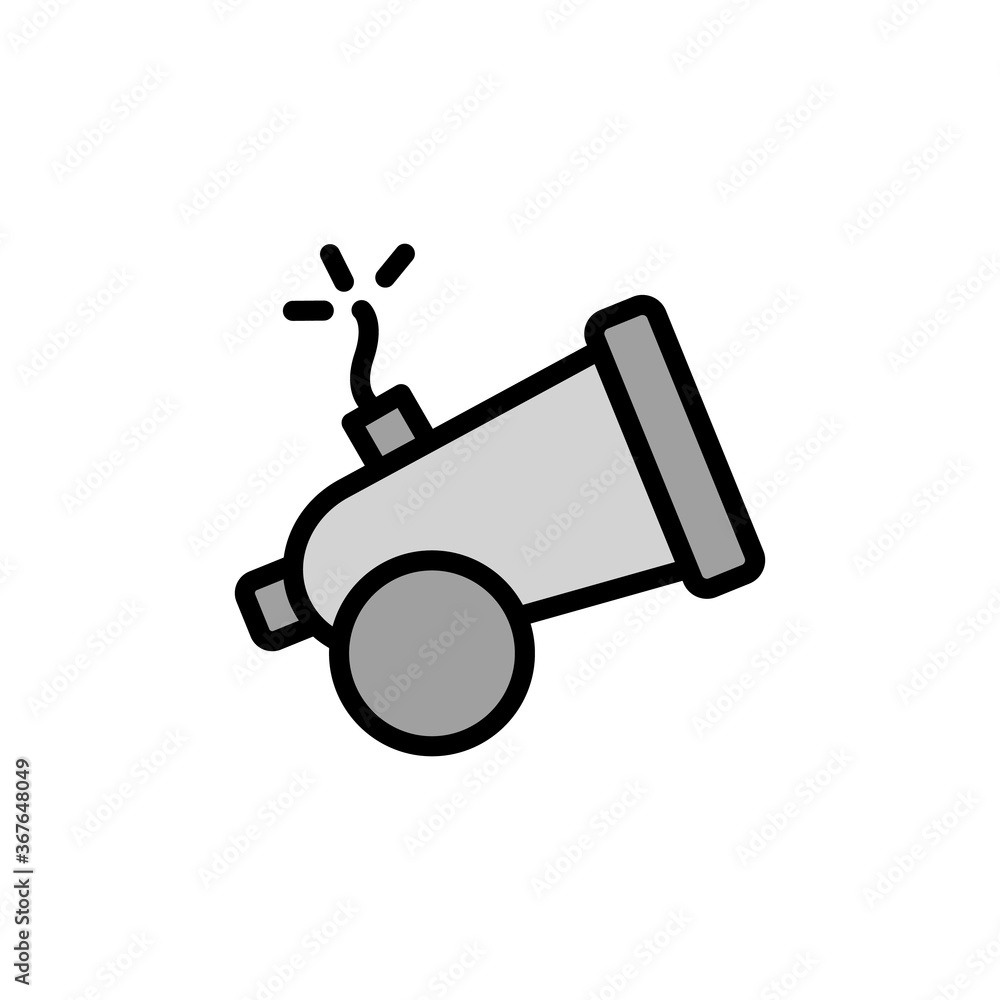 Poster bomb, weapon icon. simple color with outline vector elements of pirate icons for ui and ux, website 